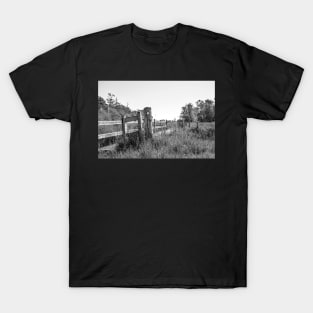 Wooden bridge in the rural countryside T-Shirt